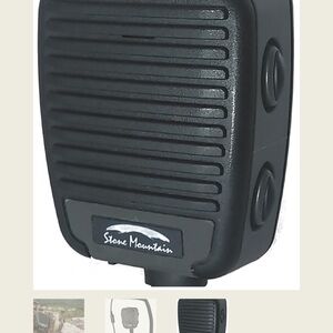 Stone Mountain Accessories Black Two-Way Radio Speaker